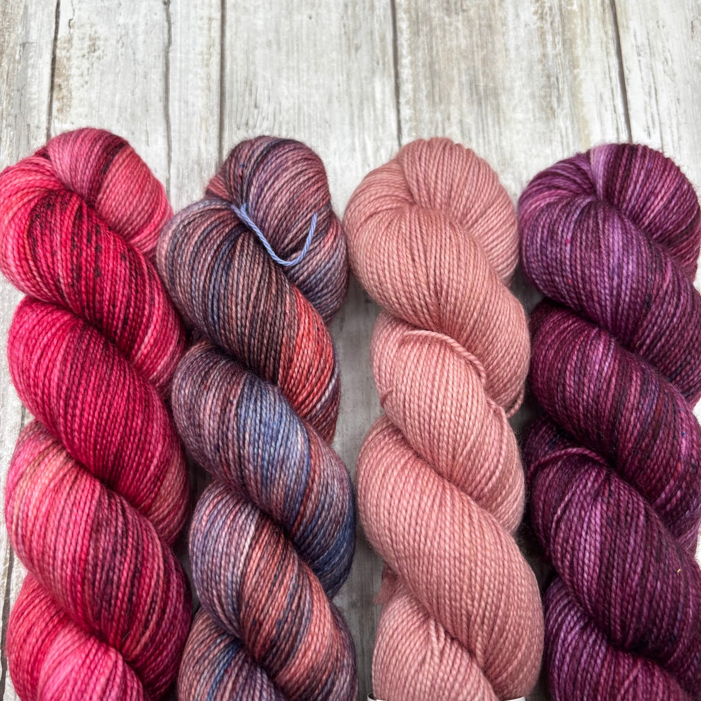 Fingering Ballet, Sangria, Plum, Watercolor 4 Pack