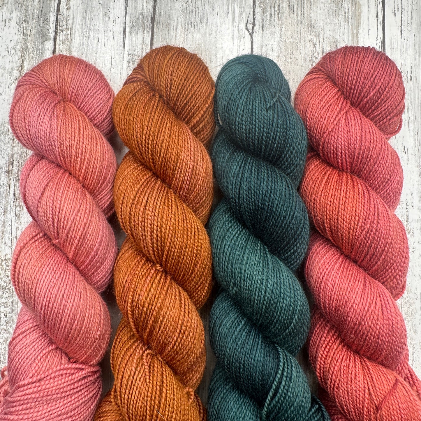 Fingering | Pink, Lobster Bisque, Dark Green, Rosewood 4 Pack
