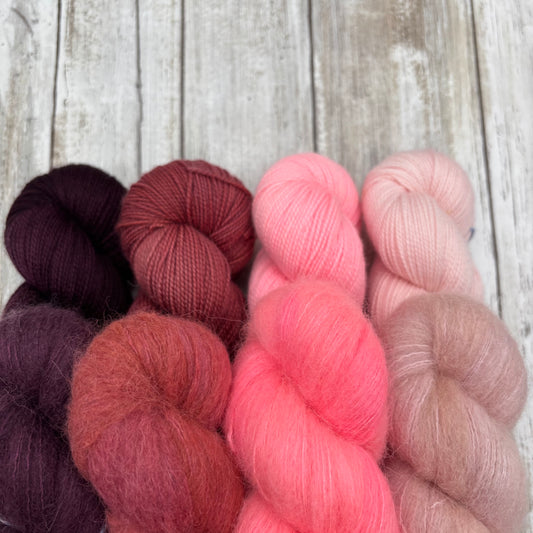 Black Cherry, Rosewood, Pretty in Pink, Blush 8 Pack