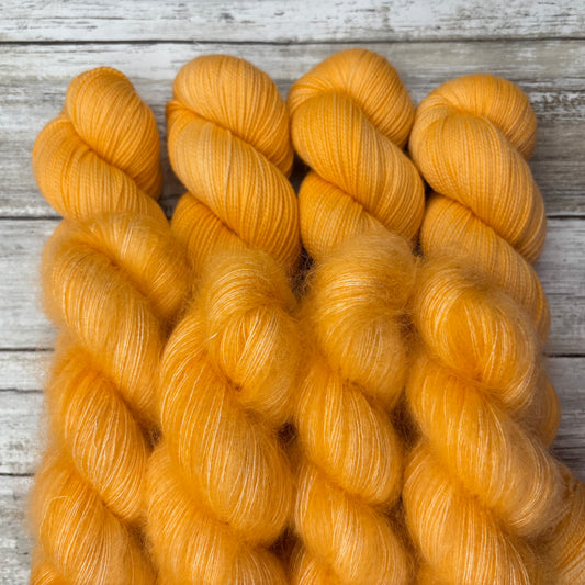Fingering & Mohair Neon Orange 8 Pack