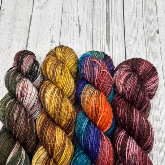 Green, Timeless, Harvest Moon, Toadstool Speckle 4 Pack