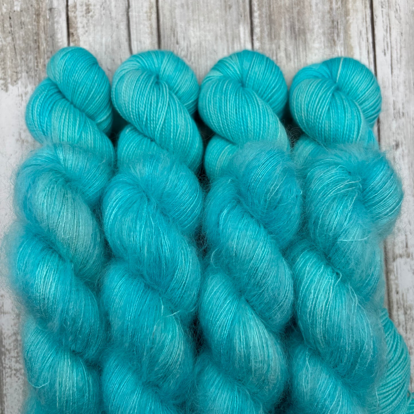 Fingering & Mohair Bright Blue 8 Pack