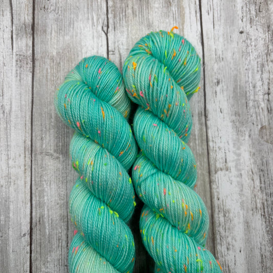 Aquamarine Neon Tweed