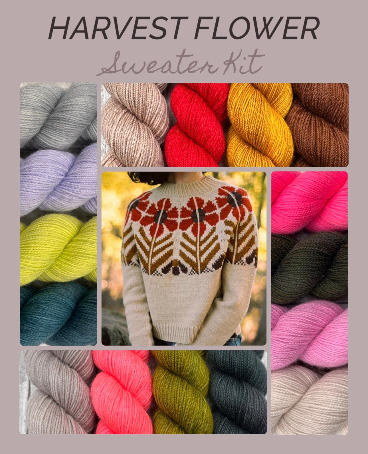 Harvest Flower Sweater Kit