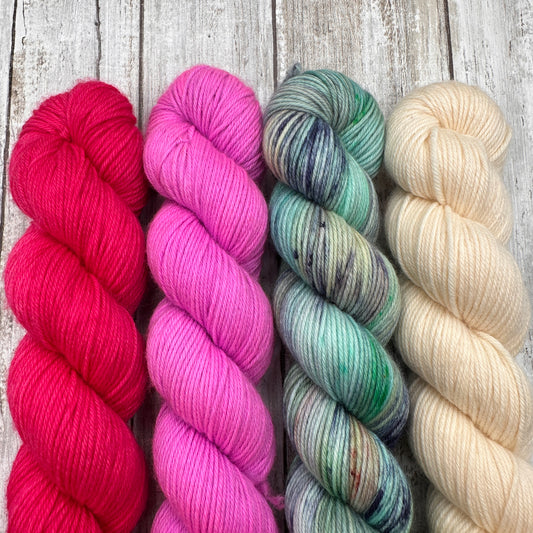 Viva Magneta, Mayflowers, Butter, Blue Speckle 4 Pack