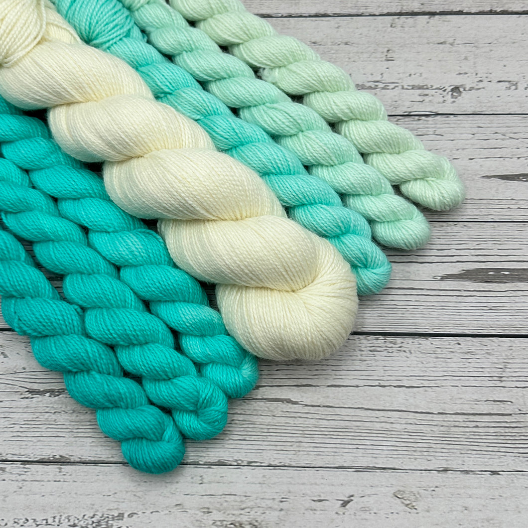 Soft Aqua/Aquamarine/Jellybean Fade Mini Set